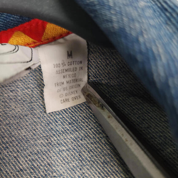 Mickey Mouse Denim Jacket J.G. Hook Disney Medium Vintage 80s Micky & Co. - Picture 4 of 6